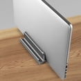 thumbnail image 3 of Vertical Laptop Stand Desktop Dock Holder For Computer, Tablet Aluminum Anti Slide Phone Desktop Holder, 3 of 7