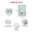 thumbnail image 7 of Beach Coastal Teal Kitchen Dish Towels for Drying Dishes Set of 2, Nautical Shell Starfish Coral Summer Waffle Weave Microfiber Hand Tea Bathroom Towels Quick Dry & Absorbent Towel 12x12, 7 of 7