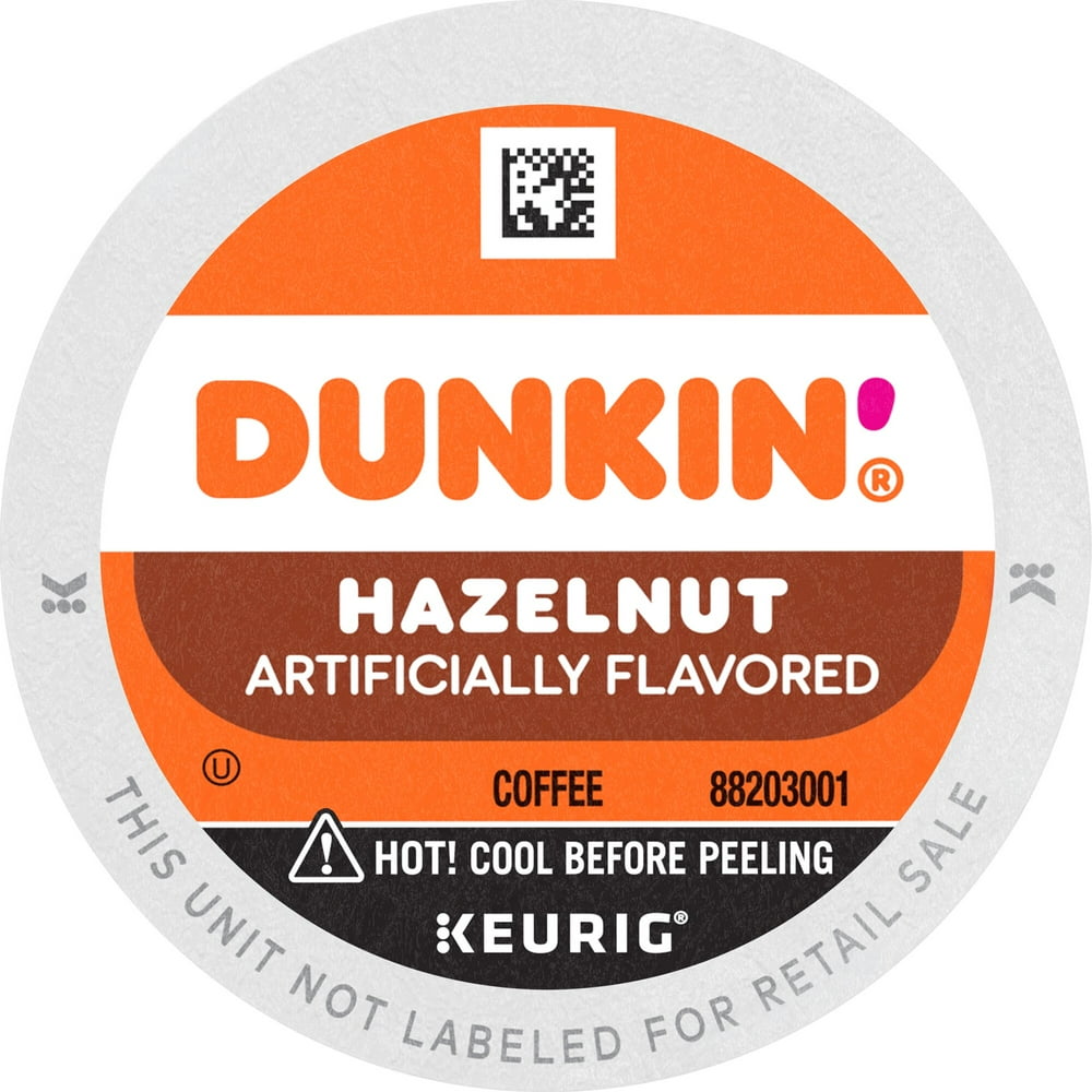 Dunkin' Donuts Hazelnut KCup Coffee Pods, 22 Count For Keurig and K
