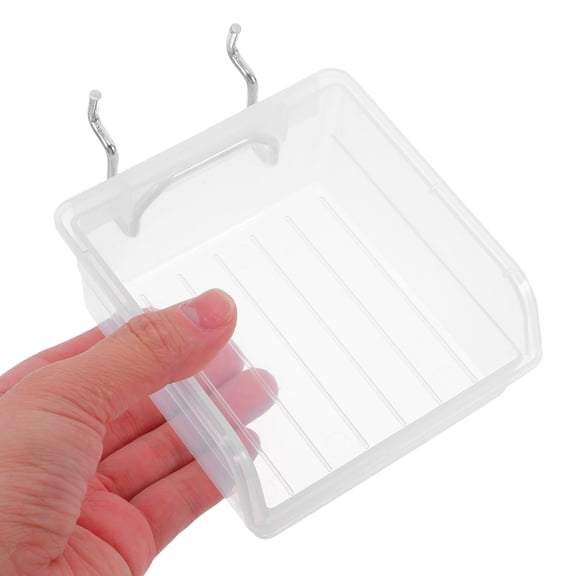 AURARMLET 3Pcs Thickened Transparent Pegboard Containers for Convenient Home Workshop Tool Organization