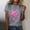 Grey, variant on Graphic Tees for Women's T-Shirt for Cancer Awareness Short Sleeve Graphic Tee with Ribbon Design for Support and Empowerment Casual Top for Women Black S