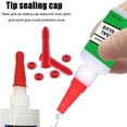 thumbnail image 7 of Huarong  Caulk Saver Cap Tip Protector Nail Cap Crack Replacement Tool for Caulk Tubes Plastic Bottle  10pcs, 7 of 7