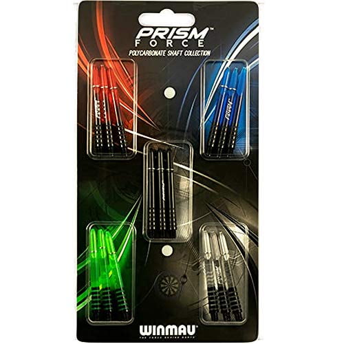 3 Sets Winmau Prism Force Medium 48mm Dart Shafts Blue Green White 