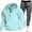 Sky Blue, variant on Admvng Casual Sets for Men Casual Drawstring Hooded Sports Solid Pocket Sweatshirt Set Suitable for Home and Outwear, Size M-3XL