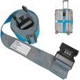 thumbnail image 1 of Lockable Luggage Straps For Suitcases 20 To 32 Inch. Heavy Duty Cross Adjustable, 1 of 3