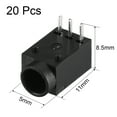 thumbnail image 2 of DC-003A 3.5mmx1.3mm DC Power Jack Plug 3Pin Female Socket Connector 20pcs, 2 of 4
