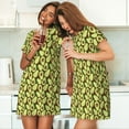 thumbnail image 4 of Easygdp Avocado Camisón de manga corta para mujer, informal, estampado, 4 of 6