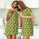 thumbnail image 4 of Fotbe Avocado Bata de Dormir para Mujer con Estampado, Camisón de Algodón de Manga Corta, Ropa de Dormir Casual, 4 of 6
