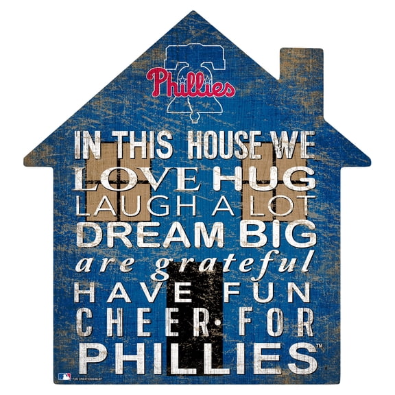 Philadelphia Phillies 12'' Team House Sign