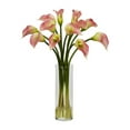 thumbnail image 2 of Nearly Natural Mini Calla Lily Silk Flower Arrangement, Yellow, 2 of 3