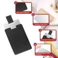 thumbnail image 3 of Espejo de bolsillo Uxcell de acero inoxidable irrompible, espejo compacto de maquillaje con funda de cuero PU (Negro, 2.56 x 3.74"), 3 of 7
