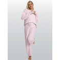 thumbnail image 6 of DAKIMOE Womens Pajama Sets Long Sleeve Pajamas 2 Piece for Women Fuzzy Fleece Lounge Set Outfits Casual Sleepwear Loungewear Sweater PJS, 6 of 8