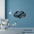 thumbnail image 6 of Wooden Wall Art for Home Decoration | Personalized Infinity Heart Sign | Black, 6 of 6
