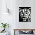 thumbnail image 3 of Nawypu  Black and White Wild Animal Canvas Wall Art Tiger Lion Cheetah with Blue Eyes Picture Print Wildlife Artwork Printing Wall Decor, 3 of 4