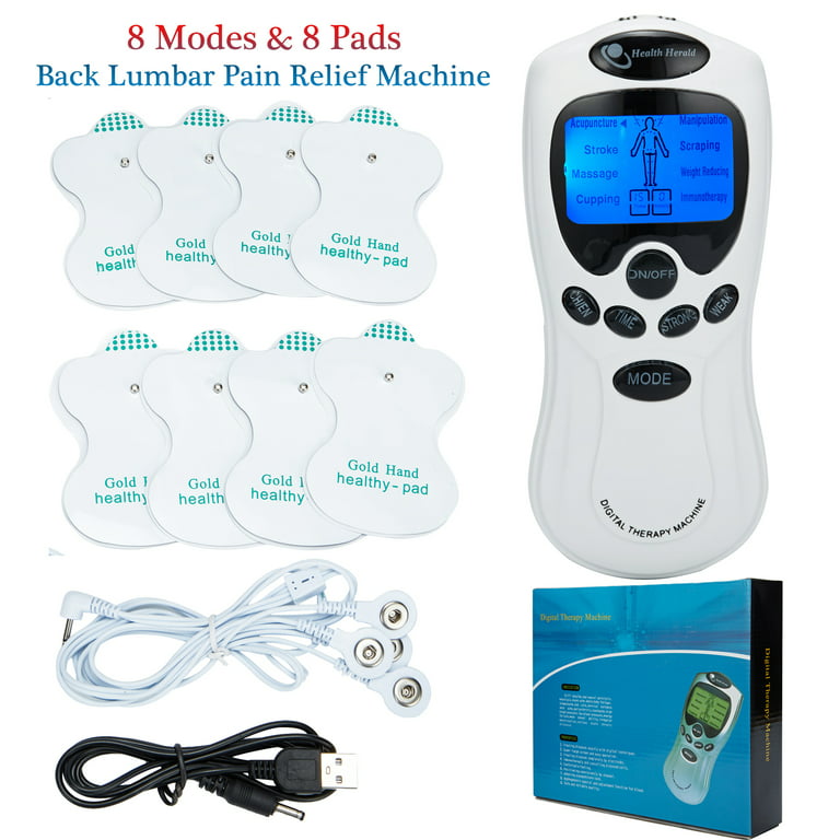 TENS Unit Muscle Stimulator Machine, Ten Devices for Sciatica Pain Relief,  Portable Electronic Pulse Stimulator for Back Pain