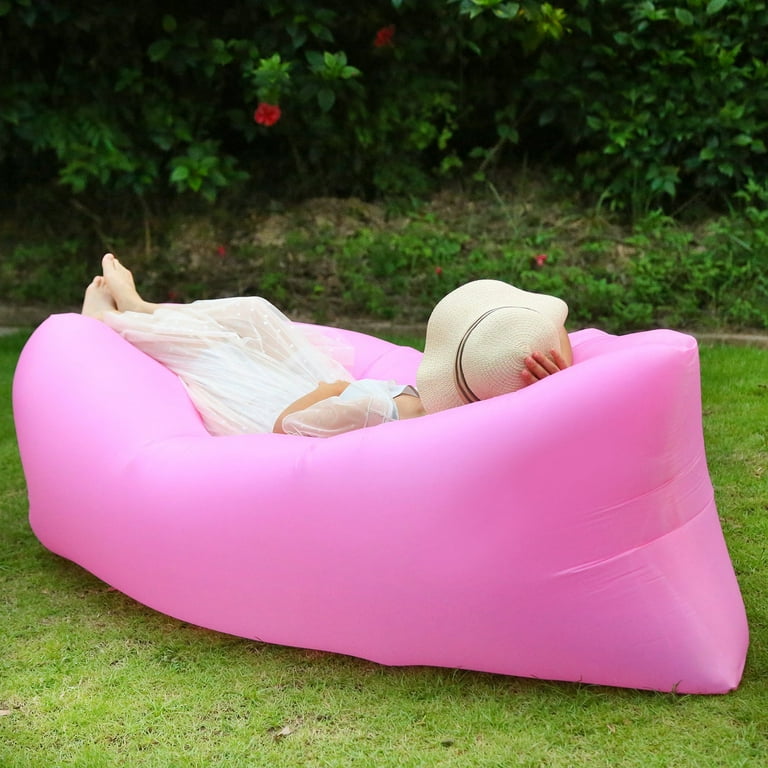 Inflatable discount couch pink