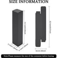 thumbnail image 2 of 40 pc Paper Cardboard Boxes Essential Oil Packing Box Gift Box Rectangle Black 14.1x3.1x3.1cm Unfold: 22.4x6x0.15cm, 2 of 9