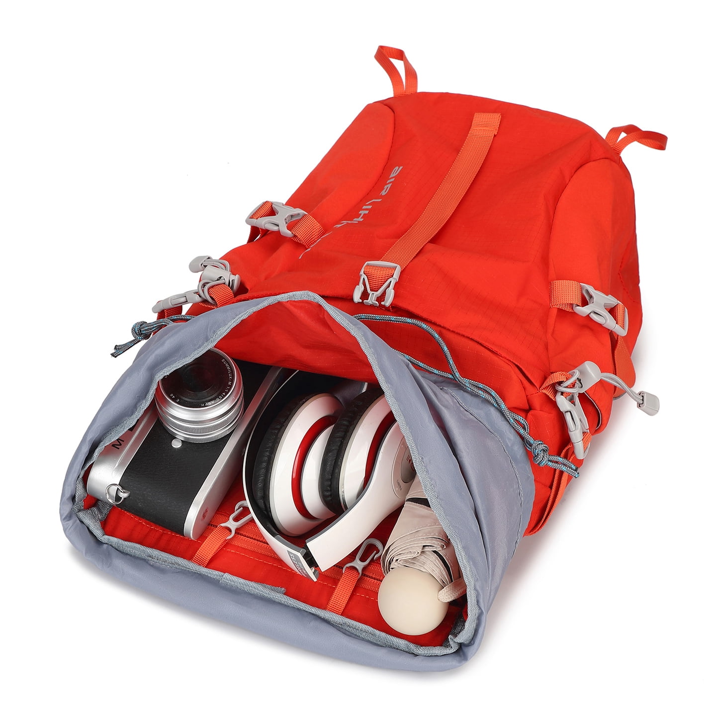 JIDIZHE 32L Polar Explorer Hiking Backpack, Lightweight Water-Resistant Outdoor Travel Backpack for Men & Women, Red