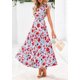 thumbnail image 4 of Vestido midi PRETTYGARDEN para mujer con cuello en V con estampado floral de verano 2025, 4 of 9
