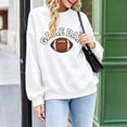 thumbnail image 3 of Football Sweatshirts for Women Game Day Print Sweatshirt Team Fan Clothes, 3 of 7