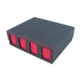 thumbnail image 1 of S SERENABLE Card Deck Box Baseball Card TCG for 2400+ Cards Trading Cards Case Deck Case Black Red, 1 of 9