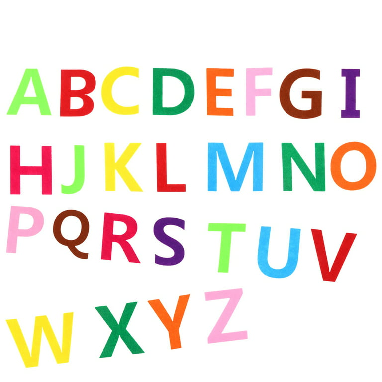50pcs Felt Alphabet Letters Non-Woven Fabric for DIY Craft Kids Toys Christmas Birthday Party Decoration