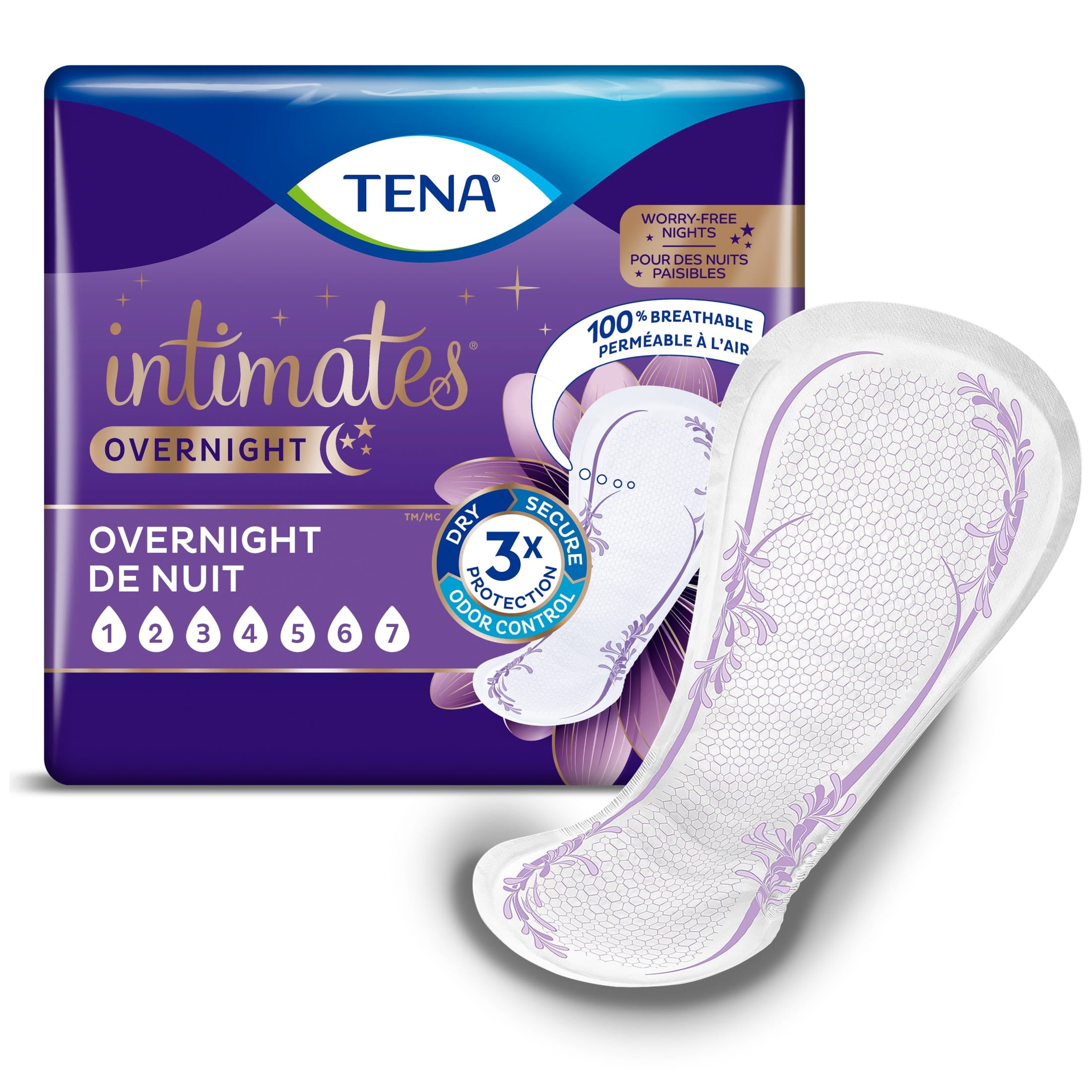 Tena Intimates Overnight Absorbency Incontinence Pad for Women