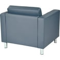 thumbnail image 2 of Pacific Armchair In Dillon Blue Vinyl Fabric, 2 of 5