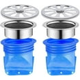 thumbnail image 1 of 2-Pack Adjustable 60mm Silicone Floor Drain Backflow Prevention Valve for Bathroom Pipes, 1 of 5