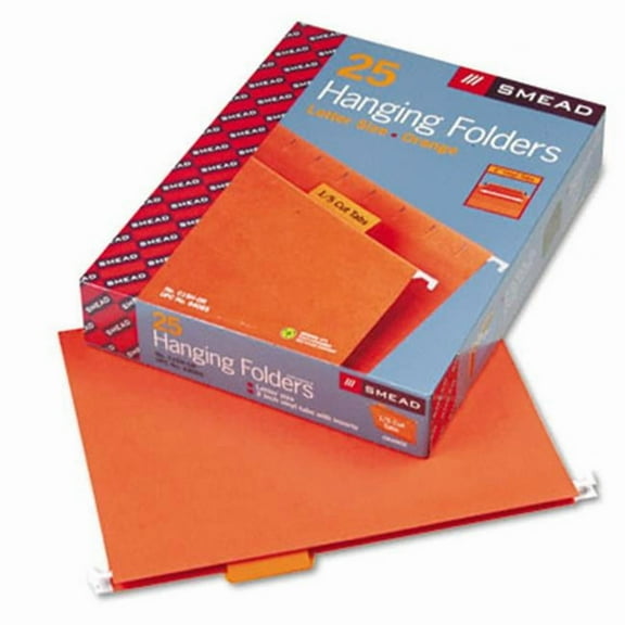 Smead  Hanging File Folders - Orange - Letter