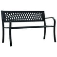 thumbnail image 1 of vidaXL Garden Bench 125 cm Black Steel, 1 of 5