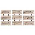 thumbnail image 1 of 3Pc Hanging Faux Wood Wall Sign (Asstd)-Set of 3, 1 of 1