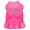 Bright Pink, variant on Rhinestone Pet Dog Cat Dress Rhinestone, "Technicolor Love"