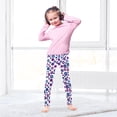 thumbnail image 5 of joogoo Girls' Leggings Purple Blue Circle Yoga Pants 9-10T, 5 of 8