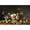 thumbnail image 2 of Balthasar van der Ast 24x17 Gold Ornate Framed and Double Matted Museum Art Print Titled - Still Life with a Basket of Flowers (Early 1630s), 2 of 4