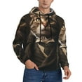 thumbnail image 2 of Sikiie Victorian Gentle Cat Men's Hoodie, Essentials Hoodie, Sweatshirt, Pullover Hooded Sweatshirt for Men-Small, 2 of 7