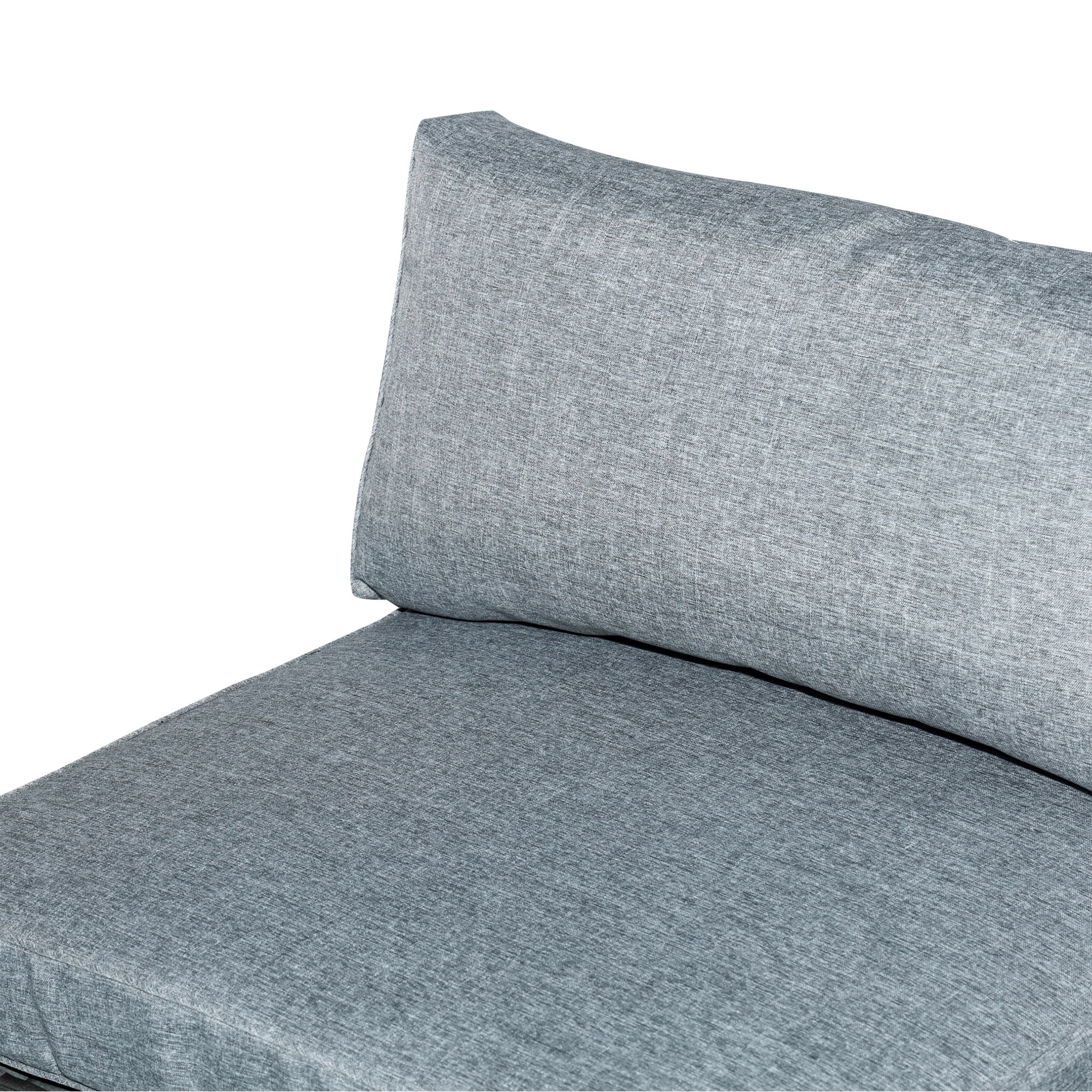 Outsunny 5pc Outdoor Wicker Furniture Set, Table, 3 Seats, Light Gray