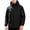 Black, variant on JIA JIA SHUANG Men's Lightweight Waterproof Jacket with Foldable Hood Long Sleeve Outdoor Mountain Raincoat Zip up Autumn Winter Outerwear