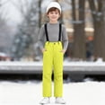 thumbnail image 5 of HCNTES Toddler Snow Bib Overalls Kids Waterproof Ski Pants with Adjustable Shoulder Straps Winter Outdoor Wear(A01-Yellow,6-7 Years), 5 of 9