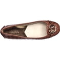 thumbnail image 2 of Womens MICHAEL Michael Kors Fulton Moccasin Cutout Ballet Flats - Luggage, 2 of 7