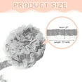 thumbnail image 2 of Uxcell 10 Yards 2-Layer Satin Ruffle Trim Lace Ribbon Sewing Lace Fabric Trim for DIY Craft Dress Clothing Wedding Gift Home Decoration, Grey, 2 of 7