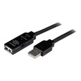 thumbnail image 1 of StarTech.com 20m USB 2.0 Active Extension Cable - M/F - USB extension cable - USB (M) to USB (F) - USB 2.0 - 66 ft - active - black - USB2AAEXT20M - USB extension cable - USB (M) to USB (F) - USB 2.0 - 66 ft - active - black - for P/N: SVA5H2NEUA, UUSBOTG, 1 of 5