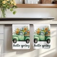 thumbnail image 7 of Hello Spring Kitchen Towels Set of 1, Easter Flowers Green Car Vintage Floral Absorbent Dish Towels for Kitchen, Microfiber Hand Towel, Quick Drying Tea Towel for Cleaning Decorative Dishcloths, 7 of 7