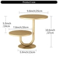 thumbnail image 3 of AOOOWER Elegant Two Tiers Birthday Cake Stand Iron Round Dessert Display Tray Metal Dessert Holder for Kitchen or Dining Room, 3 of 14