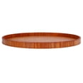 thumbnail image 3 of Wood Serving Tray Round Durable Wood Tray Simple Elegant Style Wide Application Glossy Surface Stable Structure Wooden Tray(30cm), 3 of 7