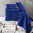 thumbnail image 3 of Hawmam Linen Bathroom Set - Royal Blue - 6 Piece Set Includes 2 Bath Towels, 2 Hand Towels, 2 Washcloths - Soft, Plush, Quickdry, Super Absorbent - 100% Turkish Cotton, Hotel Quality, Eco Friendly, 3 of 6