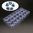 thumbnail image 4 of Inteprter Molde de chocolate Jooan, molde de decoración de postres de plástico transparente para hornear dulces de galletas y cupcakes Herramientas y accesorios para hornear No.08 Inteprter HA003626-08, 4 of 6