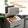 thumbnail image 6 of Modern 6 Drawer Fabric Dresser, Chest of Drawer Organizer Storage Cabinet for Bedroom Clothes Closet, Entryway,Gray, 6 of 8