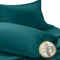 thumbnail image 2 of 600 Thread Count Egyptian Cotton Pillow Cases, Breathable, Cooling, 2-PCs (1-Pair) Pillow Cases King Size Pillow Cases (Teal), 2 of 4