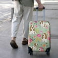 thumbnail image 3 of Basset Hound and Pioneer Flower Luggage Cover Fashion Suitcase Cover Baggage Covers Fit 25-28 Inch Luggage (Go Travel), 3 of 5